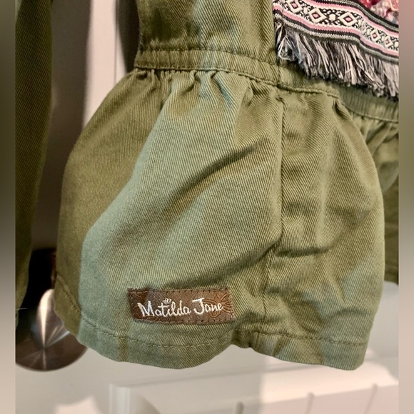 MATILDA JANE Jacket Moments with You Size XS Army Green Pockets Patchwork. - Picture 5 of 14